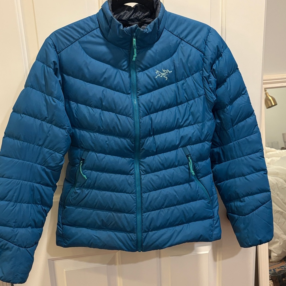 Arc'teryx Women's Teal Puffer Jacket, Small